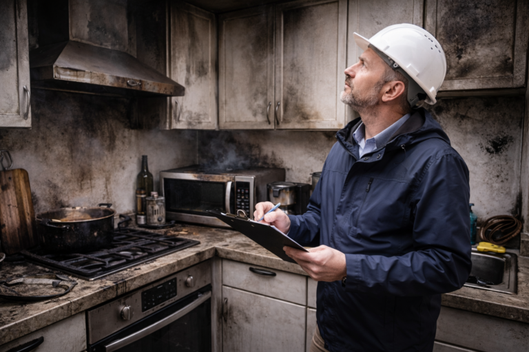 Inspecting Fire Damage on Electronics
