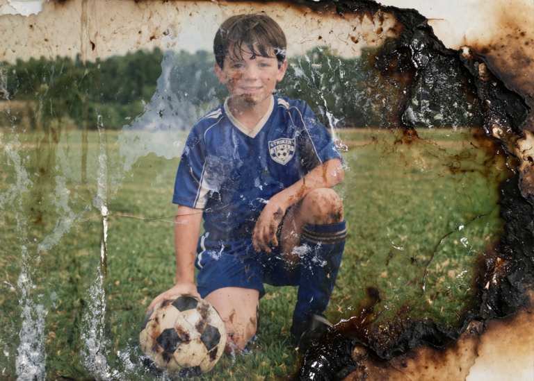 Photos with fire or water damage